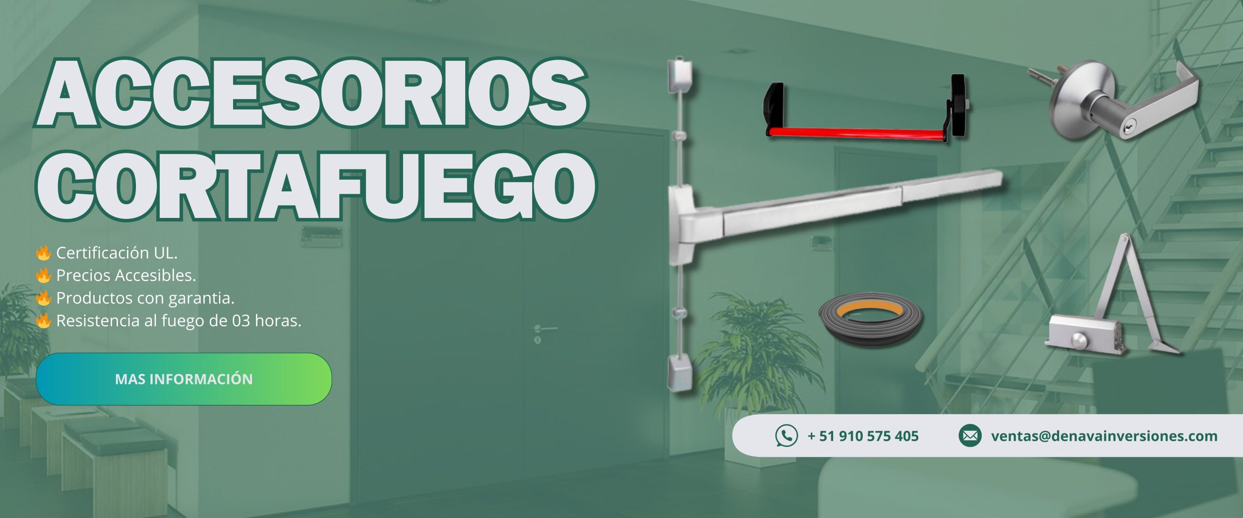 Accesorios cortafuego certificados