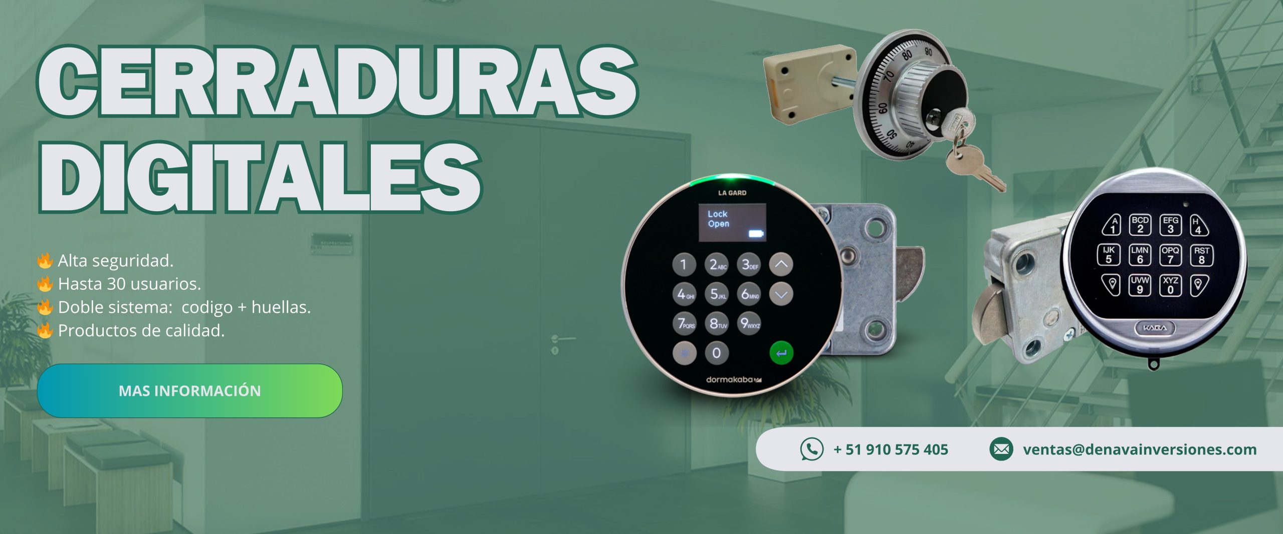 Cerraduras digitales la gard intergard kaba