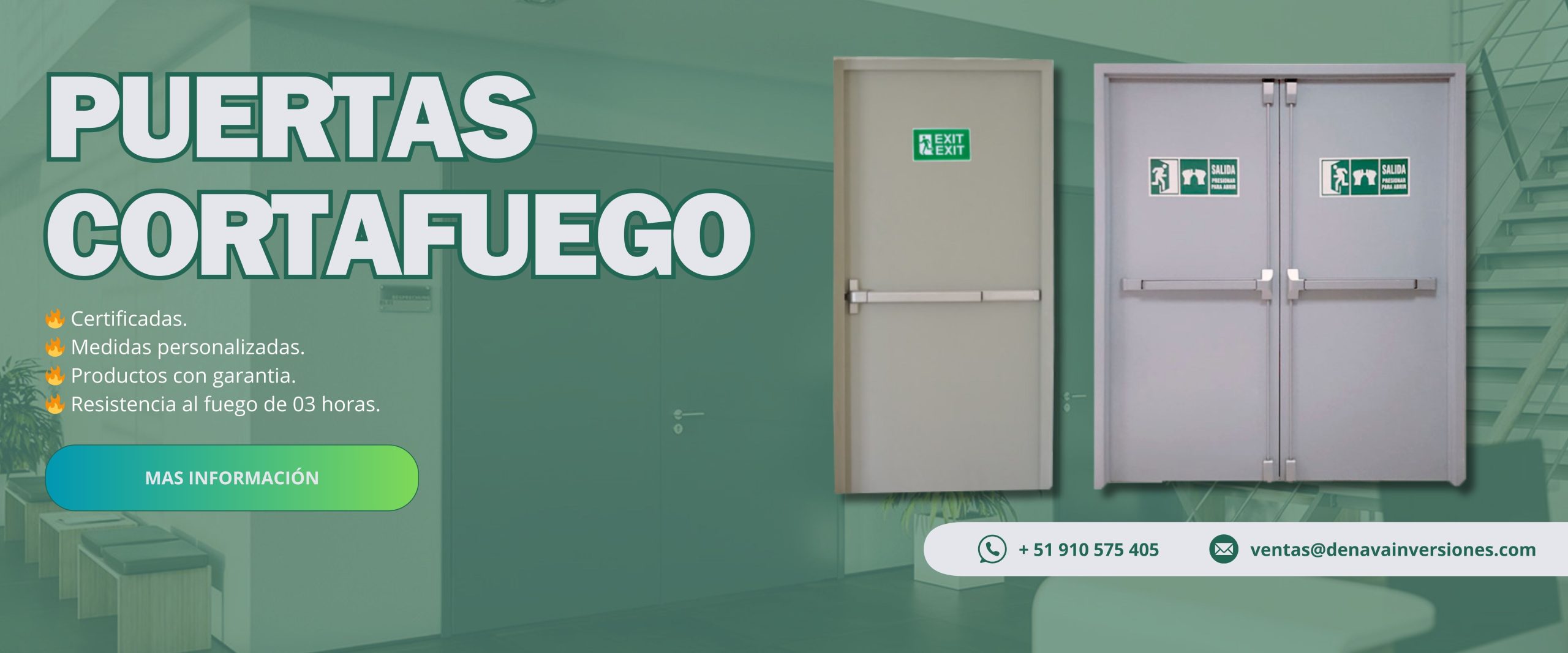 Puertas Cortafuego Certificadas UL.